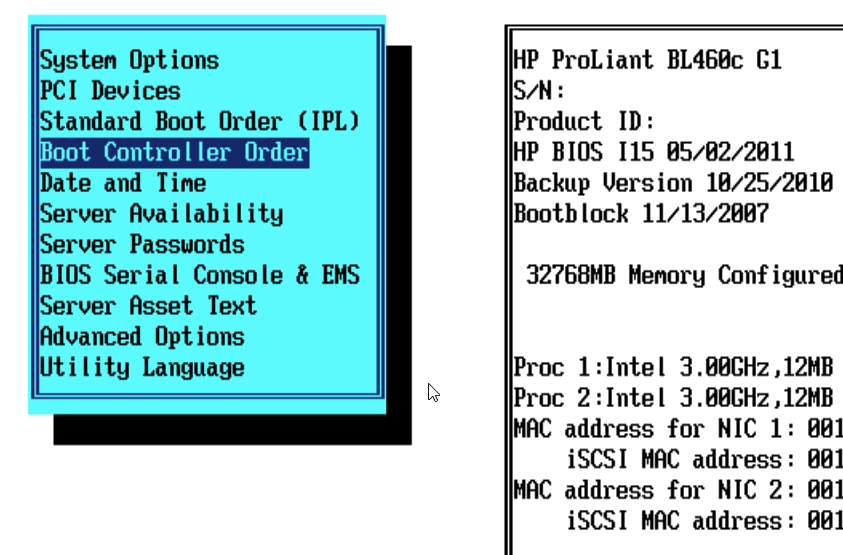 BIOS Boot Order